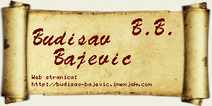 Budisav Bajević vizit kartica